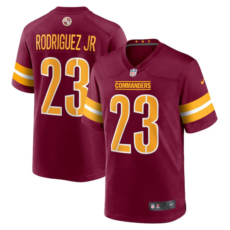 Men Washington Commanders 23 Chris Rodriguez Jr. Nike Burgundy Team Game NFL Jersey